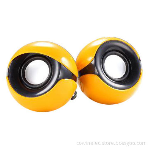 2.0-channel Computer Stereo Mini Speakers, 4W Output Power/Many Colors Available